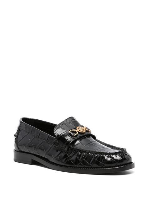 farfetch versace loafers